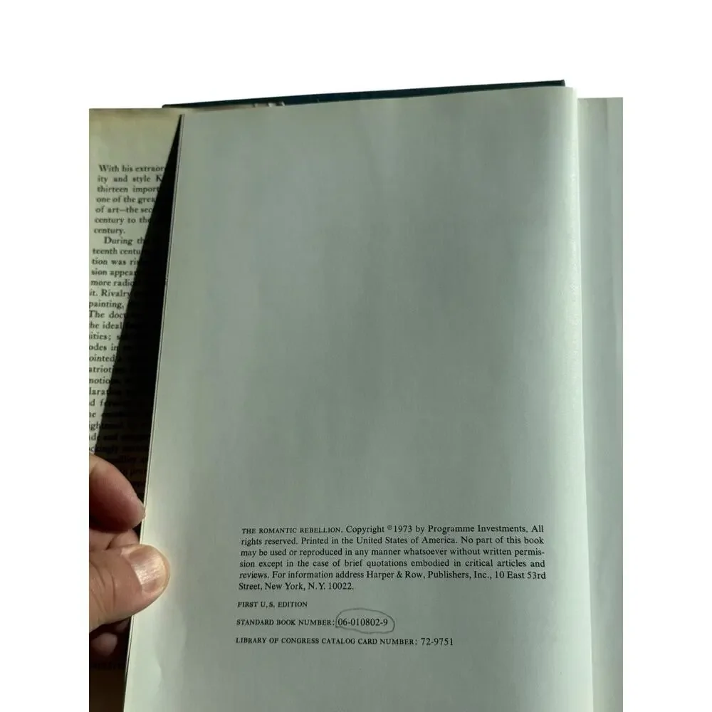 First Edition, The Romantic Rebellion,”Romantic vs Classic Art” Kenneth Clark